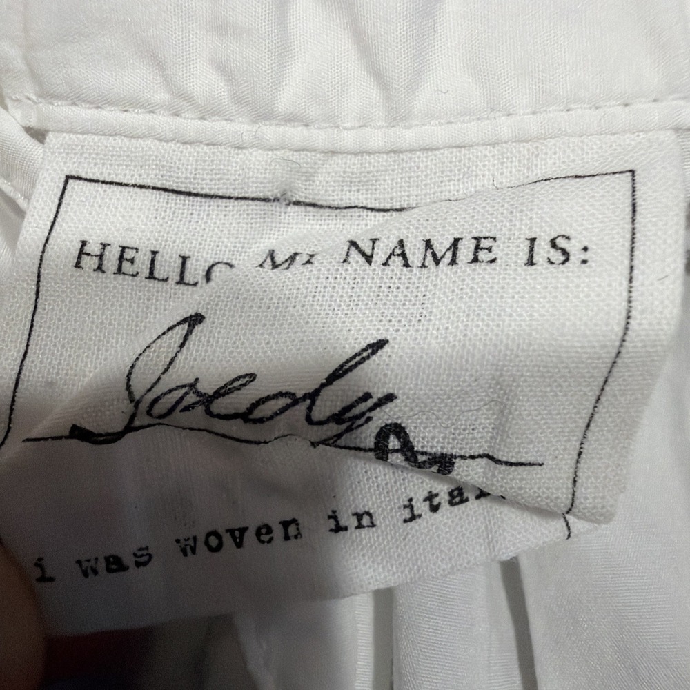 Frank & Eileen Joedy Shirt Women's SMALL White Cotton Button Up Casual Longsleve - Picture 9 of 14